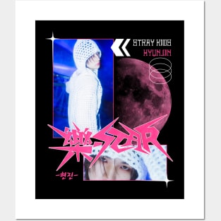 Hyunjin Rock Star Stray Kids Posters and Art